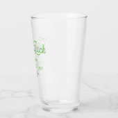 Green Simple Viel Glück Happy St. Patrick's Day Glas (Links)