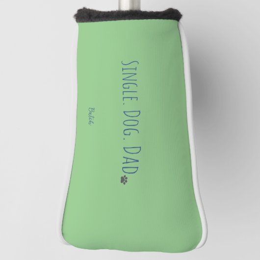 Green Single Dog Vater Golf Head Cover Golf Headcover (Rotieren 90)