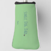 Green Single Dog Vater Golf Head Cover Headcover (Rotieren 90)