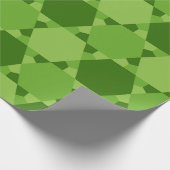 Green Six Point optische Illusion Muster Geschenkpapier (Ecke)