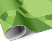Green Six Point optische Illusion Muster Geschenkpapier (Rolleneckpunkt)