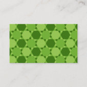 Green Six Point optische Illusion Muster Visitenkarte (Vorderseite)