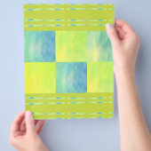 Green Skies Tiles Bulk Scrapbook Paper Pages Flyer (Hand)