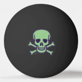 Green Skull 1 Sterne Pingpong-Kugel Tischtennisball (Vorderseite)