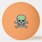 Green Skull 1-Sterne-Tischtennisball Tischtennisball (Vorderseite)