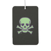 Green Skull Black Car Lufterfrischer (Vorderseite)