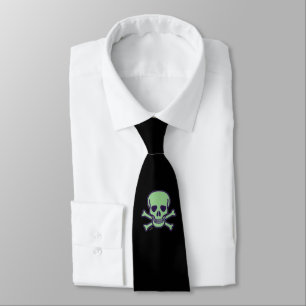 Green Skull Black Krake Krawatte