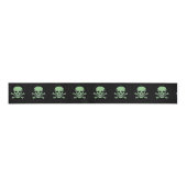 Green Skull Black Ribon spool Ripsband (Vorderseite)