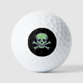 Green Skull Black Value Golf Bälle 3 Ps (Vorderseite)