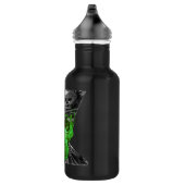 Green Skull - Funny Skull - Edelstahlflasche (Rechts)