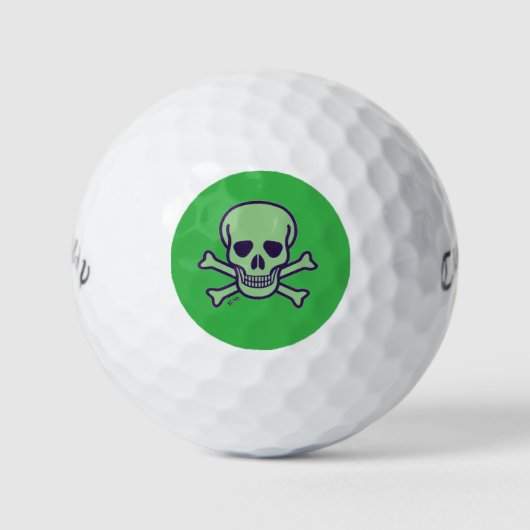 Green Skull Green Callaway Warbird Golfbälle 12pk (Vorderseite)