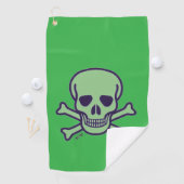 Green Skull Green Golf Handtuch (Insitu)