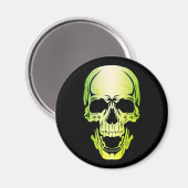 Green Skull Magnet (Vorderseite/Rückseite)