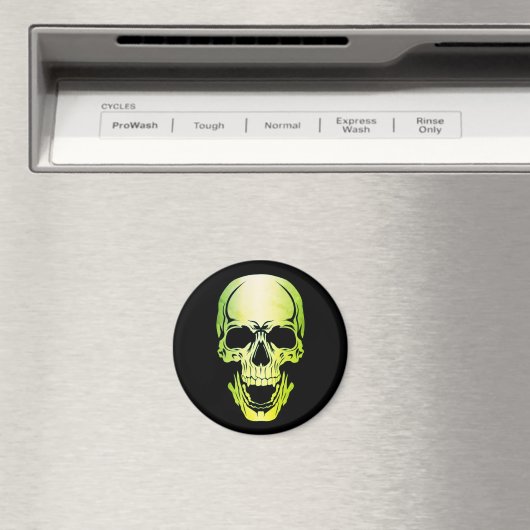 Green Skull Magnet (In Situ (Geschirrspüler))
