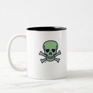 Green Skull Schwarz zwei Töne Tasse