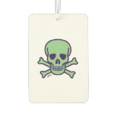 Green Skull White Car Lufterfrischer (Rückseite)