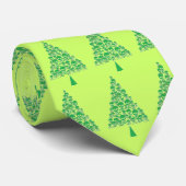 Green Skully Xmas Tree Krawatte (Gerollt)