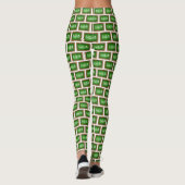 Green Slate Chalkboard Mathe Class Teacher School Leggings (Rückseite)