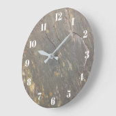 Green Slate Stone Look Große Wanduhr (Winkel)