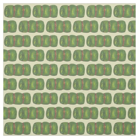 Green Sleeping Bag Camping Camper Wanderwoods Stoff (Muster)