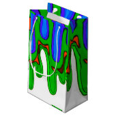 Green Slide Bag Kleine Geschenktüte (Rückseite Schrägansicht)