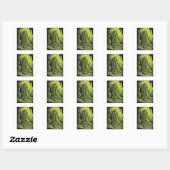 Green Slide Monster Quadratischer Aufkleber (Blatt)