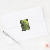 Green Slide Monster Quadratischer Aufkleber (Umschlag)