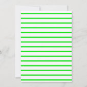 Green Slime 5. Geburtstag Einladungen (Rückseite)