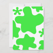 Green Slime Birthday Einladung (Rückseite)