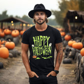 Green Slime Happy Halloween T-Shirt