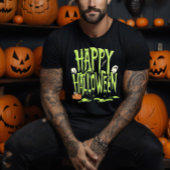 Green Slime Happy Halloween T-Shirt