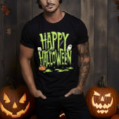 Green Slime Happy Halloween T-Shirt