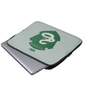 Green SLYTHERIN™ Crowning Wappen Laptopschutzhülle (Vorne Knopf)