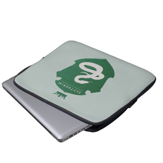 Green SLYTHERIN™ Crowning Wappen Laptopschutzhülle (Vorne Knopf)