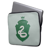 Green SLYTHERIN™ Crowning Wappen Laptopschutzhülle (Vorderseite Links)