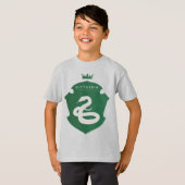 Green SLYTHERIN™ Crowning Wappen T-Shirt (Vorne ganz)