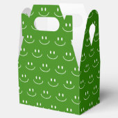 Green Smile Pattern Gefälligkeitsbox Geschenkschachtel (Geöffnet)