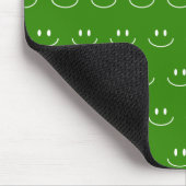 Green Smile Pattern Mouse Pad Mousepad (Ecke)