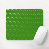 Green Smile Pattern Mouse Pad Mousepad (Mit Mouse)