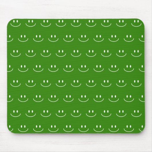 Green Smile Pattern Mouse Pad Mousepad (Vorne)