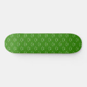 Green Smile Pattern Skateboard (Horizontal)