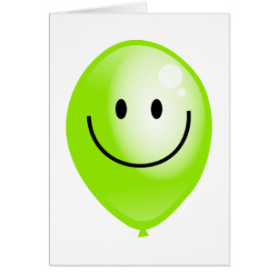Green Smilie Balloon
