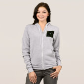 Green Smoke Mandala Design Hoodie (Vorne ganz)