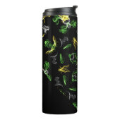 Green Smoke Mandala Design Thermosbecher (Nach links gedreht)
