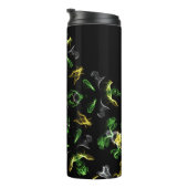 Green Smoke Mandala Design Thermosbecher (Nach rechts gedreht)