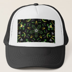 Green Smoke Mandala Design Truckerkappe