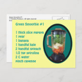 Green Smoothie #1 Postkarte (Vorne/Hinten)