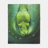 GREEN SNAKE FLEECEDECKE (Vorderseite)