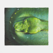 GREEN SNAKE FLEECEDECKE (Vorderseite (Horizontal))