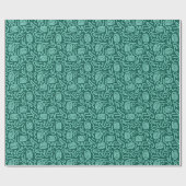 Green Snake Pattern Geschenkpapier (Flach)
